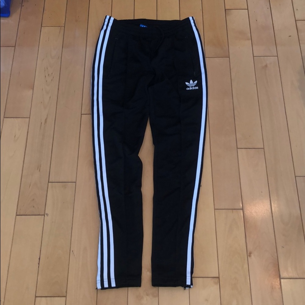 Adidas track pants black & white